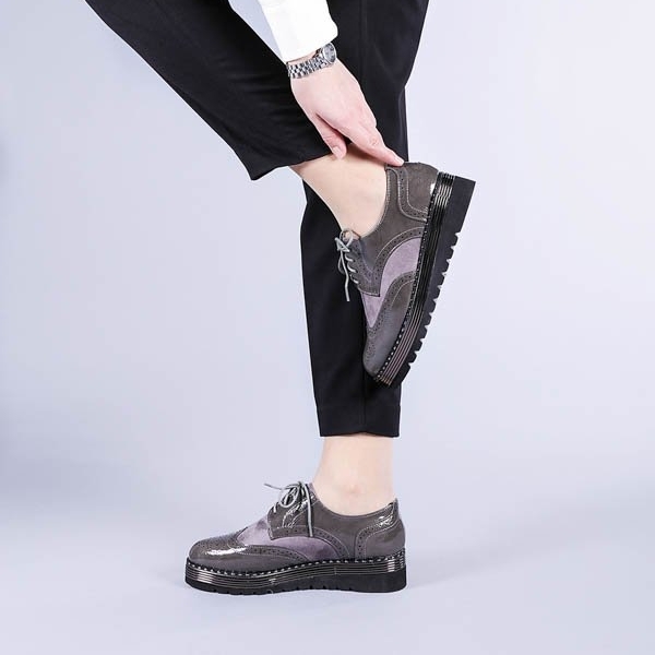 Γυναικεία casual παπούτσια Allyson γκρί - Kalapod.gr